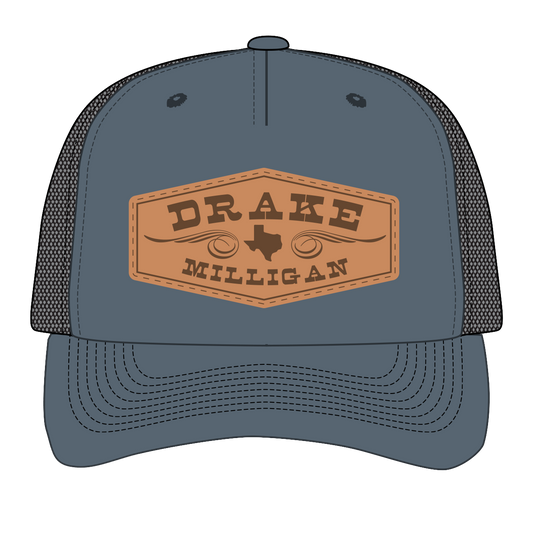 Blue and Black Diamond Patch Hat