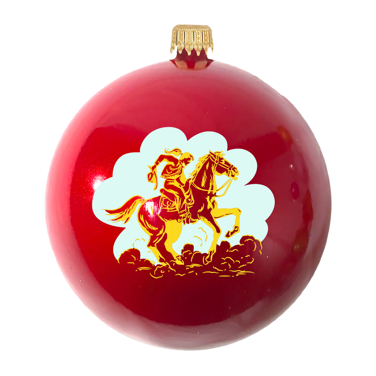 Cowgirl For Christmas Ornament