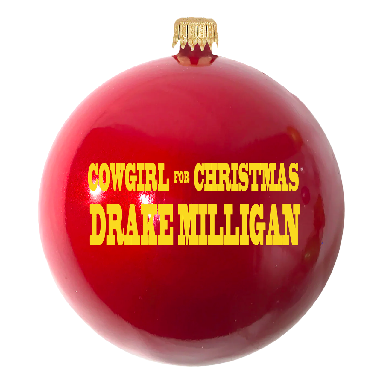 Cowgirl For Christmas Ornament