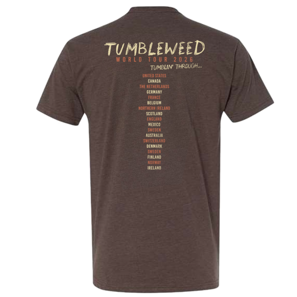 2026 World Tour Brown Tee