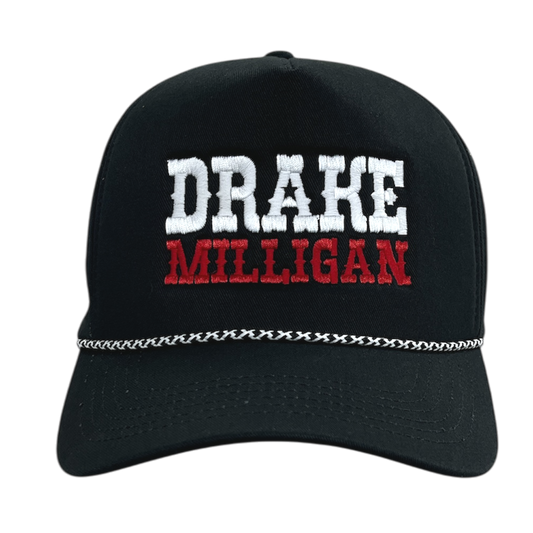 Black Logo Rope Hat